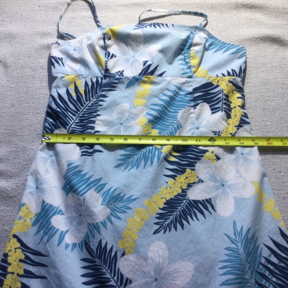 Roxy blue/white/yellow cotton dress size small - Picture 10 of 10